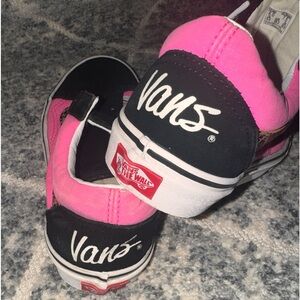 Used pink leopard zebra vans with lots of life left